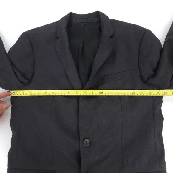 HUGO BOSS Virgin Wool Slim Fit Super 120 Stretch Tailoring Two Button Blazer 36R